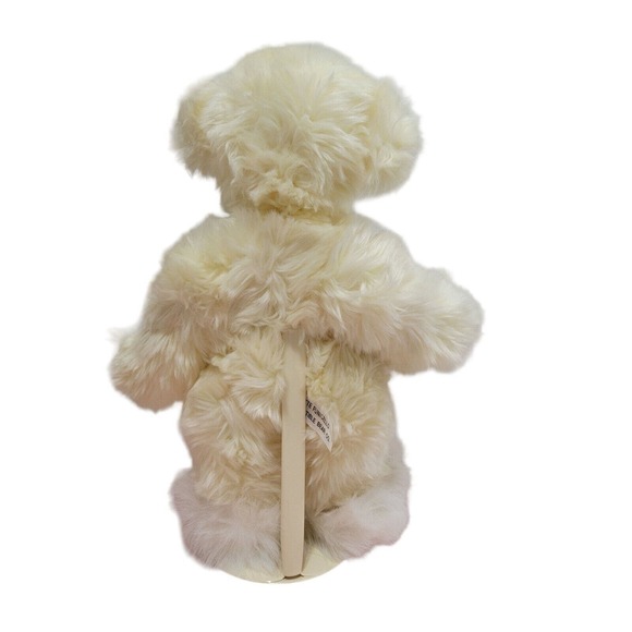 Annette Funicello Jointed White Teddy Bear Bunny Rabbit Slippers Heart Chain 13" - Picture 3 of 10